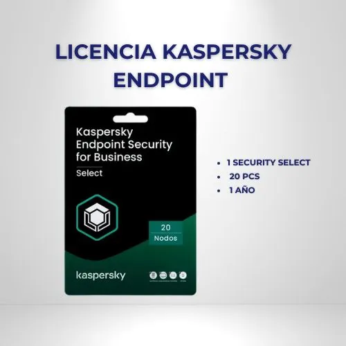 Licencia Kaspersky Endpoint Security Select / 20 PCs/ 1 Año