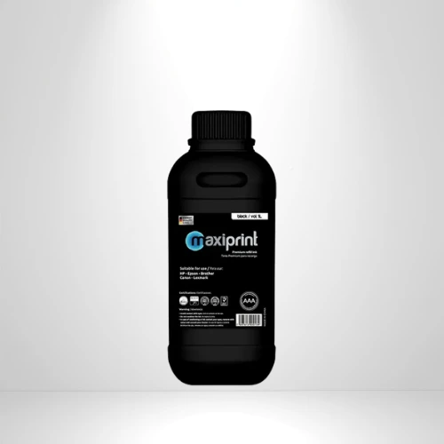 Botella de tinta Maxiprint universal para refill negro 1L